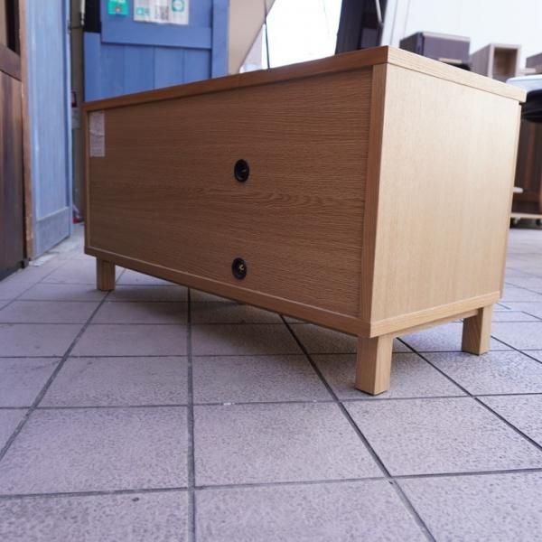 無印良品(MUJI)のタモ材 AVラック。シンプルなTVボードは圧迫感 無印良品(MUJI)のタモ材 AVラック。シンプルなTVボードは圧迫感
