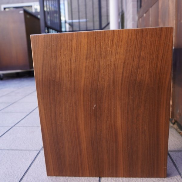 割引可  幅70cm ウォールナット材 積層合板 組立済2台SET【無印良品】コの字の家具 サイドテーブル