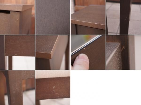 稀少なタモ材を使用した無印良品(MUJI)のドレッサー/スツール 稀少なタモ材を使用した無印良品(MUJI)のドレッサー/スツール