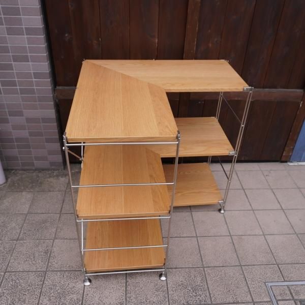 無印良品(MUJI)の人気のオーク材×ステンレス 3段コーナー 無印良品(MUJI)の人気のオーク材×ステンレス 3段コーナー