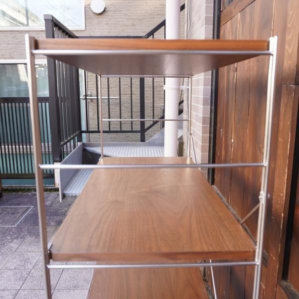 無印良品(MUJI)の人気のウォールナット材×ステンレス 4段 無印良品(MUJI)の人気のウォールナット材×ステンレス 4段