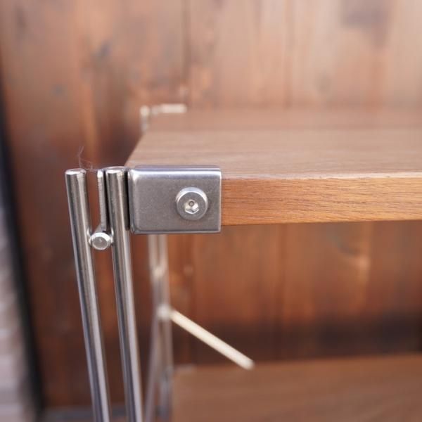 無印良品(MUJI)の人気のウォールナット材×ステンレス 4段 無印良品(MUJI)の人気のウォールナット材×ステンレス 4段