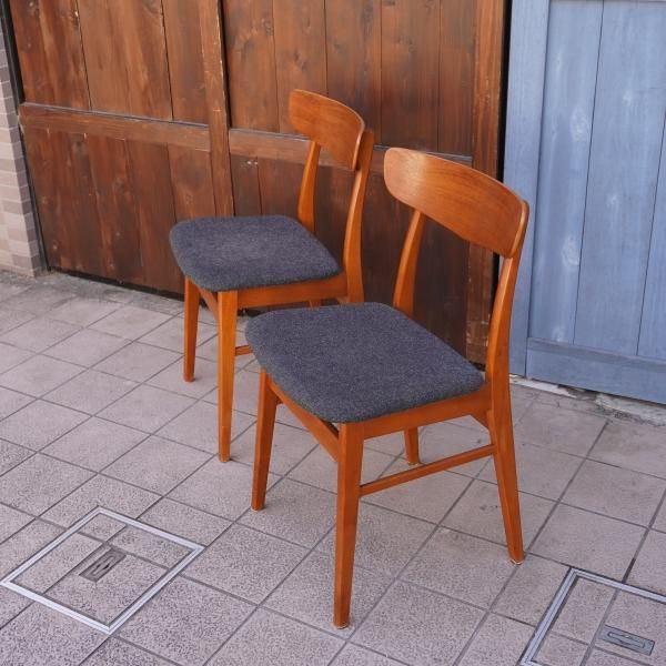デンマークより入荷した、チーク材を使用したダイニングチェア デンマークより入荷した、チーク材を使用したダイニングチェア