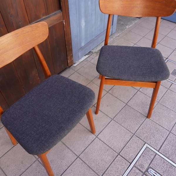 デンマークより入荷した、チーク材を使用したダイニングチェア デンマークより入荷した、チーク材を使用したダイニングチェア