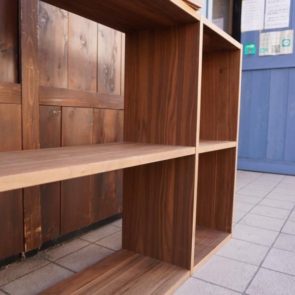 人気の無印良品(MUJI)のウォールナット材・2段・3列 人気の無印良品(MUJI)のウォールナット材・2段・3列