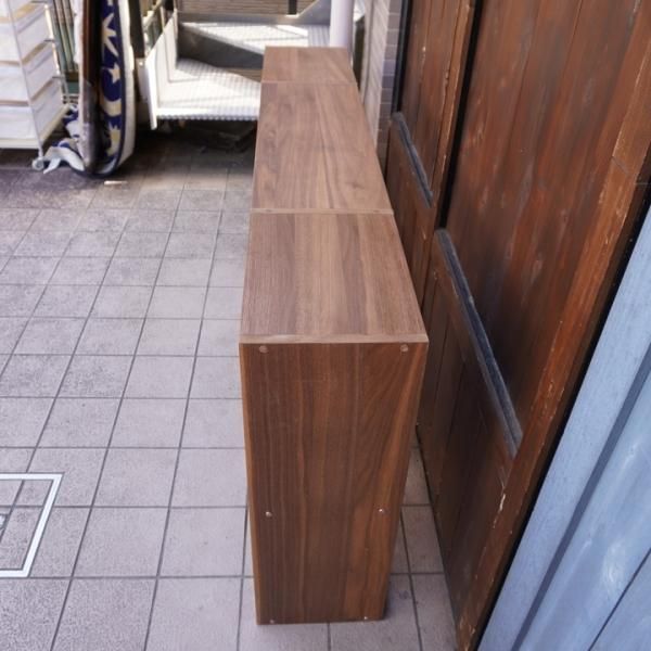 人気の無印良品(MUJI)のウォールナット材・2段・3列 人気の無印良品(MUJI)のウォールナット材・2段・3列