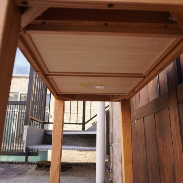 稀少なタモ材を使用した無印良品(MUJI)のパーソナルデスク 稀少なタモ材を使用した無印良品(MUJI)のパーソナルデスク