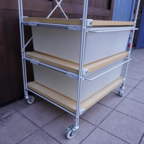 無印良品(MUJI)の人気のスチールユニットシェルフ 4段木製棚 無印良品(MUJI)の人気のスチールユニットシェルフ 4段木製棚