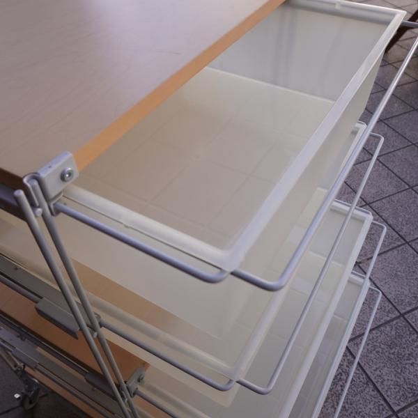 無印良品(MUJI)のスチール3段引き出し付きユニットシェルフ 無印良品(MUJI)のスチール3段引き出し付きユニットシェルフ