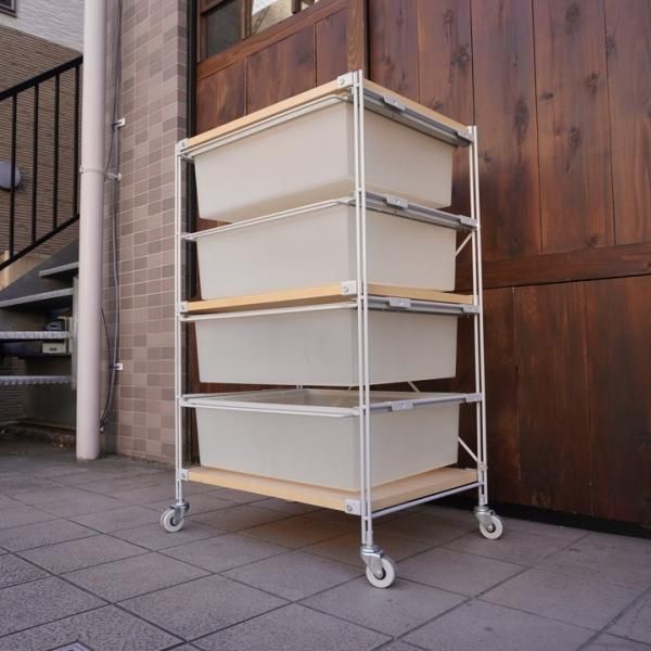 無印良品(MUJI)のスチール3段引き出し付きユニットシェルフ 無印良品(MUJI)のスチール3段引き出し付きユニットシェルフ