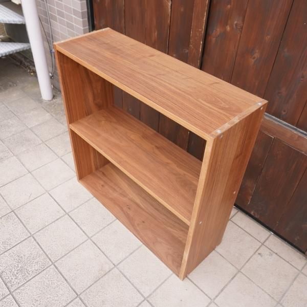 人気の無印良品(MUJI)のウォールナット材 ワイド・2段 人気の無印良品(MUJI)のウォールナット材 ワイド・2段