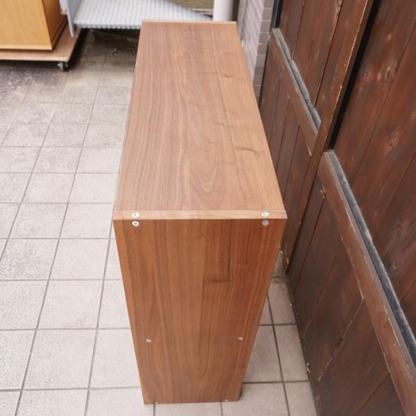 人気の無印良品(MUJI)のウォールナット材 ワイド・2段 人気の無印良品(MUJI)のウォールナット材 ワイド・2段