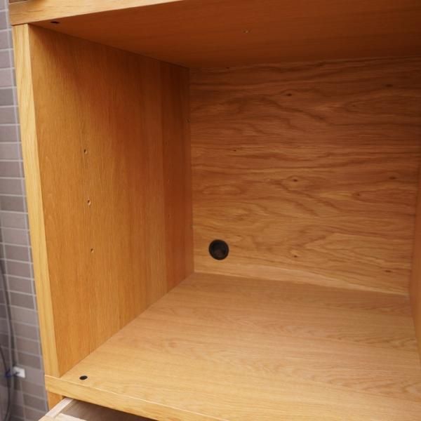 人気の無印良品(MUJI)のオーク材 スタッキングキャビネットです 人気の無印良品(MUJI)のオーク材 スタッキングキャビネットです