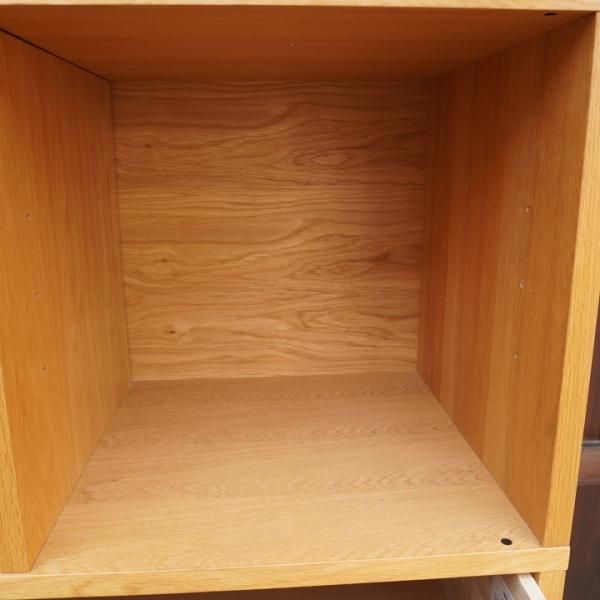 人気の無印良品(MUJI)のオーク材 スタッキングキャビネットです 人気の無印良品(MUJI)のオーク材 スタッキングキャビネットです