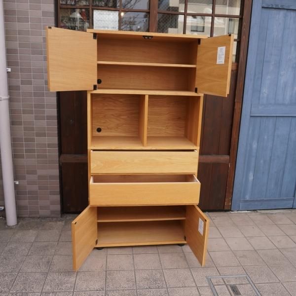 人気の無印良品(MUJI)のオーク材 スタッキングキャビネットです 人気の無印良品(MUJI)のオーク材 スタッキングキャビネットです