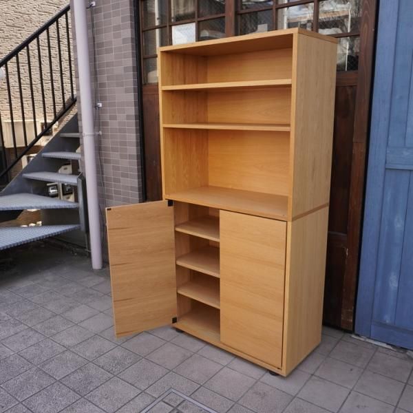 人気の無印良品(MUJI)のオーク材 スタッキングキャビネットです 人気の無印良品(MUJI)のオーク材 スタッキングキャビネットです