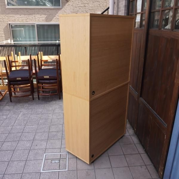 人気の無印良品(MUJI)のオーク材 スタッキングキャビネットです 人気の無印良品(MUJI)のオーク材 スタッキングキャビネットです