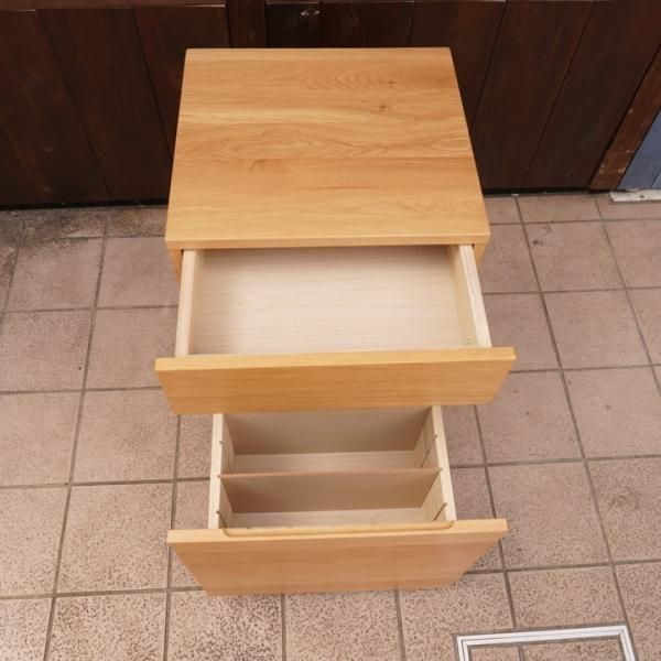 人気のMUJI(無印良品)のオーク無垢材 デスクキャビネット 人気のMUJI(無印良品)のオーク無垢材 デスクキャビネット