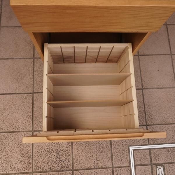 人気のMUJI(無印良品)のオーク無垢材 デスクキャビネット 人気のMUJI(無印良品)のオーク無垢材 デスクキャビネット