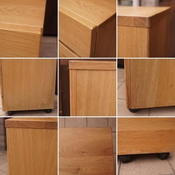 人気のMUJI(無印良品)のオーク無垢材 デスクキャビネット 人気のMUJI(無印良品)のオーク無垢材 デスクキャビネット