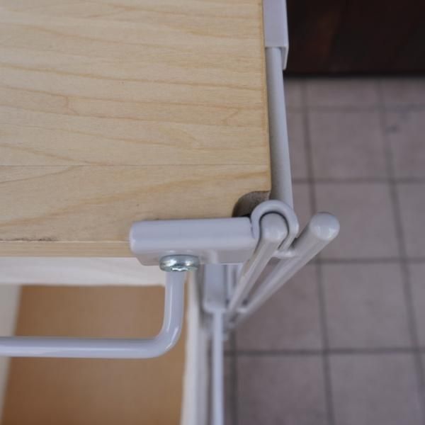 無印良品(MUJI)のスチール4段帆布バスケット付きユニット 無印良品(MUJI)のスチール4段帆布バスケット付きユニット