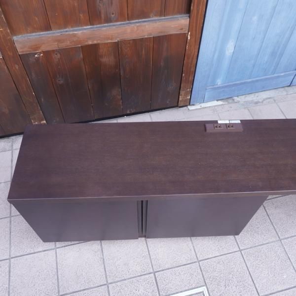 値下げ/北海道旭川の家具メーカーCONDE HOUSE(カンディハウス)のam(アム)エスポワ テレビボードです。ダークブラウンの落ち着いた色合いが魅力 のローボードは北欧スタイルや和モダンなどに。 - kokoelma -ココエルマ- 雑貨・中古家具・北欧家具・アンティーク家具の通販 