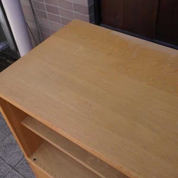 人気の無印良品(MUJI)のオーク材 スタッキングキャビネットです