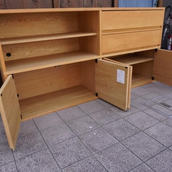 人気の無印良品(MUJI)のオーク材 スタッキングキャビネットです 人気の無印良品(MUJI)のオーク材 スタッキングキャビネットです