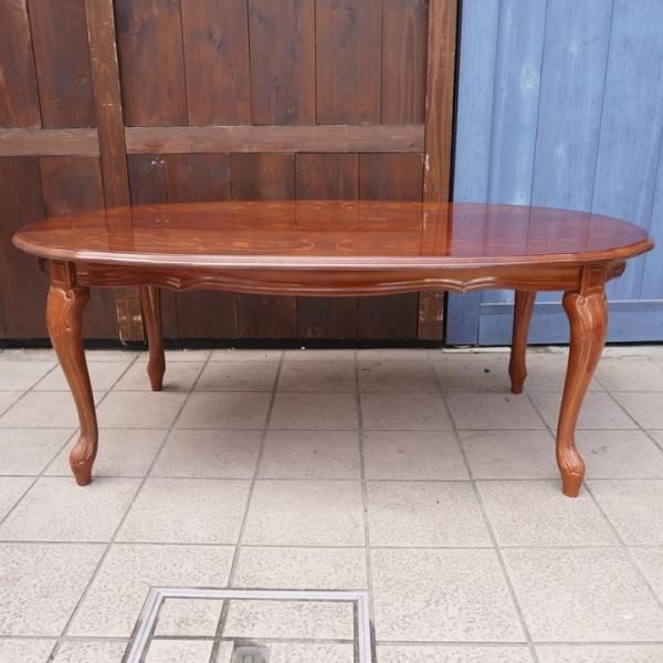 イタリア製　アンティーク　ローテーブル　象がん　象嵌　タロッコ社　テーブル イタリア製 アンティーク ローテーブル 象がん 象嵌 タロッコ社