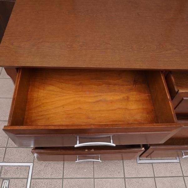 アメリカヴィンテージ家具のチェストです。MUJI/無印良品 スタッキングシェルフセット ウォールナット材 3段×3列 チェスト×5個セット 中古家具 店頭引取歓迎 R7412。北欧テイストを感じ アメリカヴィンテージ家具のチェストです。マルチタンス。北欧テイストを感じ