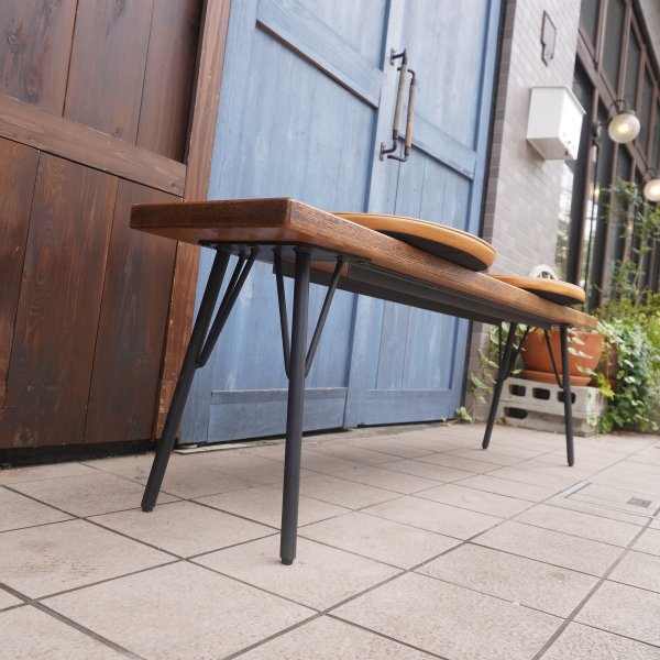 一点物　樫　楢　無垢　木材製　カントリー　ファーマー　デザイナーズ　ハイ　チェア椅子・チェア