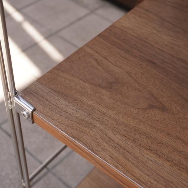 無印良品(MUJI)の人気のウォールナット材×ステンレス 3段 無印良品(MUJI)の人気のウォールナット材×ステンレス 3段