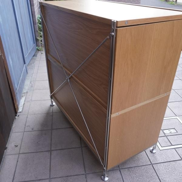 無印良品(MUJI)の人気のオーク材×ステンレス ユニットシェルフ 無印良品(MUJI)の人気のオーク材×ステンレス ユニットシェルフ