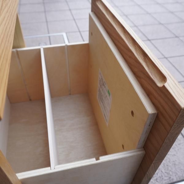 人気のMUJI(無印良品)のオーク無垢材 デスクキャビネット 人気のMUJI(無印良品)のオーク無垢材 デスクキャビネット