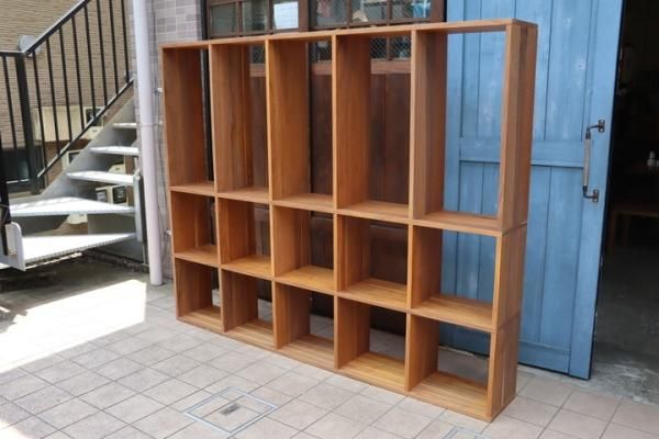 人気の無印良品(MUJI)のウォールナット材 5段・3列スタッキング 人気の無印良品(MUJI)のウォールナット材 5段・3列スタッキング