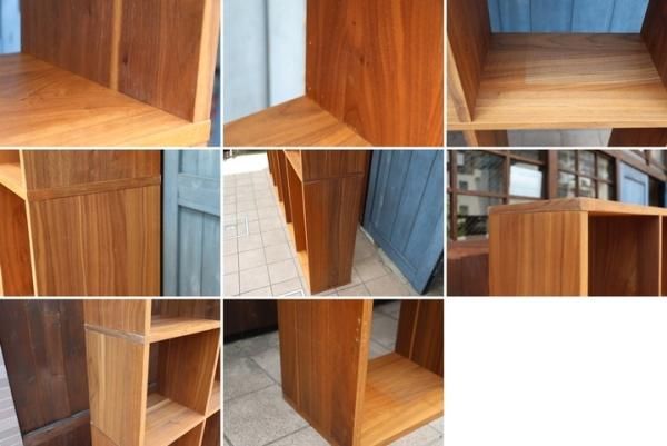 人気の無印良品(MUJI)のウォールナット材 5段・3列スタッキング 人気の無印良品(MUJI)のウォールナット材 5段・3列スタッキング