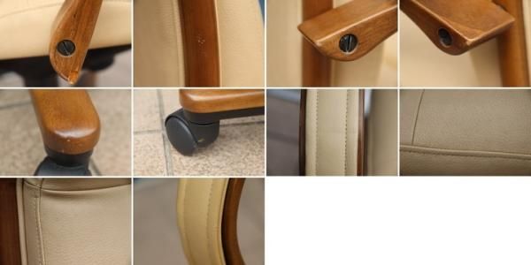 カリモク/karimoku 本革 デスクチェア ハイバック キャスター付き 人気のkarimoku(カリモク家具)よりキャスター付き本革