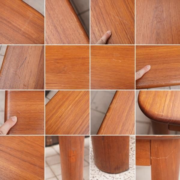 チーク材を使用したナチュラルなダイニングテーブルです。チーク