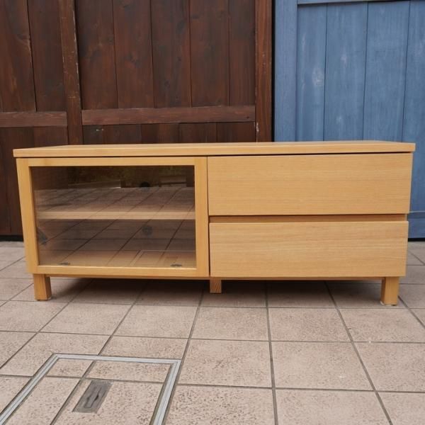 人気の無印良品(MUJI)のオーク材 AVラック！！シンプルなTV