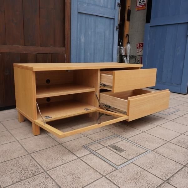 無印良品(MUJI)のオーク材 AVラックです！シンプルなTVボードは