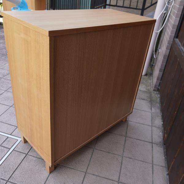 人気の無印良品(MUJI)のタモ材 キャビネット・木製扉 人気の無印良品(MUJI)のタモ材 キャビネット・木製扉