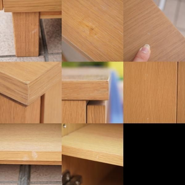 人気の無印良品(MUJI)のオーク材 キャビネット・ガラス扉です 人気の無印良品(MUJI)のオーク材 キャビネット・ガラス扉です