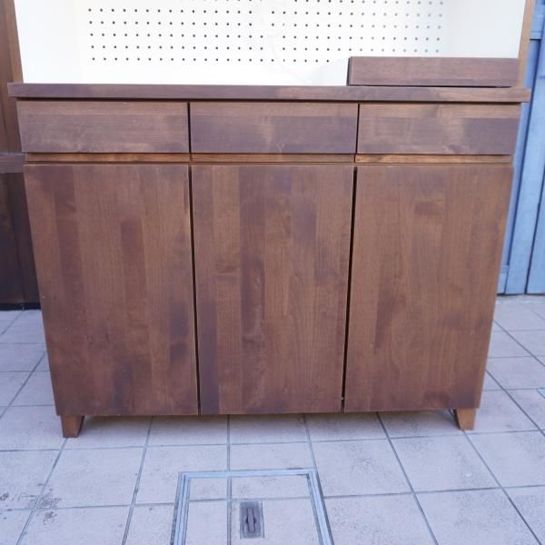 今村家具工芸の天然木アルダー集成材を使用したレンジボードです 今村家具工芸の天然木アルダー集成材を使用したレンジボードです