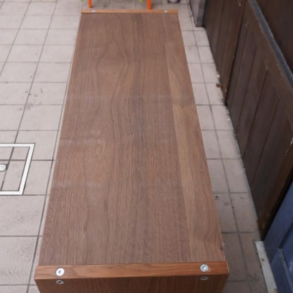 人気の無印良品(MUJI)のウォールナット材 ワイド・2段 人気の無印良品(MUJI)のウォールナット材 ワイド・2段
