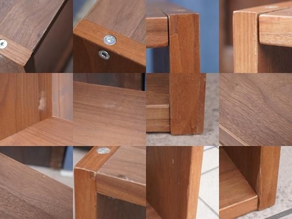 人気の無印良品(MUJI)のウォールナット材 ワイド・2段 人気の無印良品(MUJI)のウォールナット材 ワイド・2段