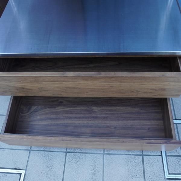 無印良品(MUJI)の人気のウォールナット材×ステンレス ユニット 無印良品(MUJI)の人気のウォールナット材×ステンレス ユニット