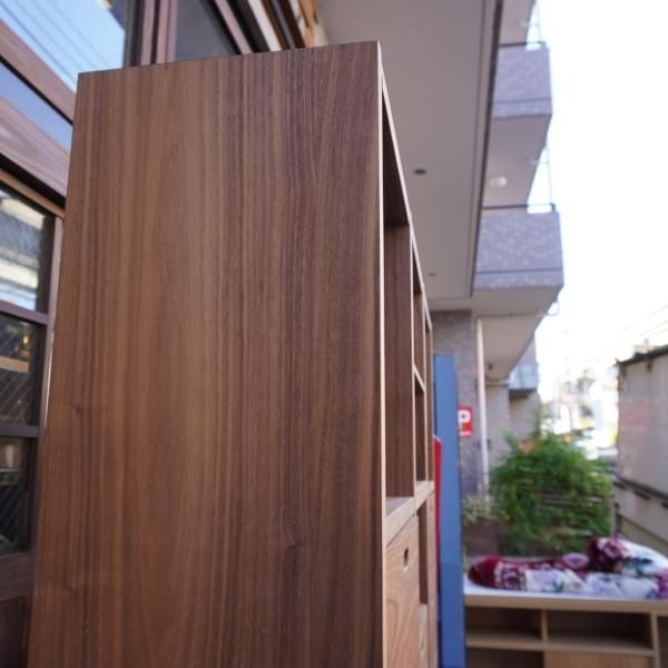 人気の無印良品(MUJI)のウォールナット材 5段・3列スタッキング 人気の無印良品(MUJI)のウォールナット材 5段・3列スタッキング