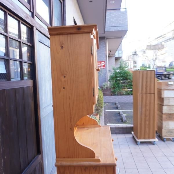 フランスベッド　Ticaカントリー　食器棚　カップボード♪ Francebed(フランスベッド)のパイン材を使用した南欧カントリー