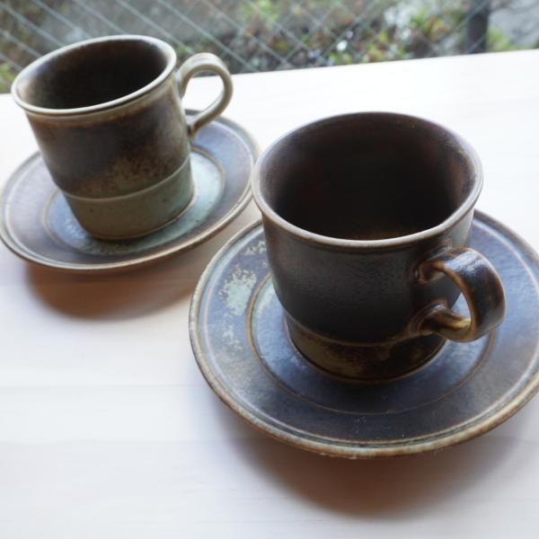 ノルウェー Porsgrund ポシュグルン 陶板＆マグカップ