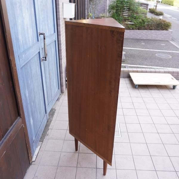 値下げ/デンマーク製のチーク材を使用したコーナーキャビネット